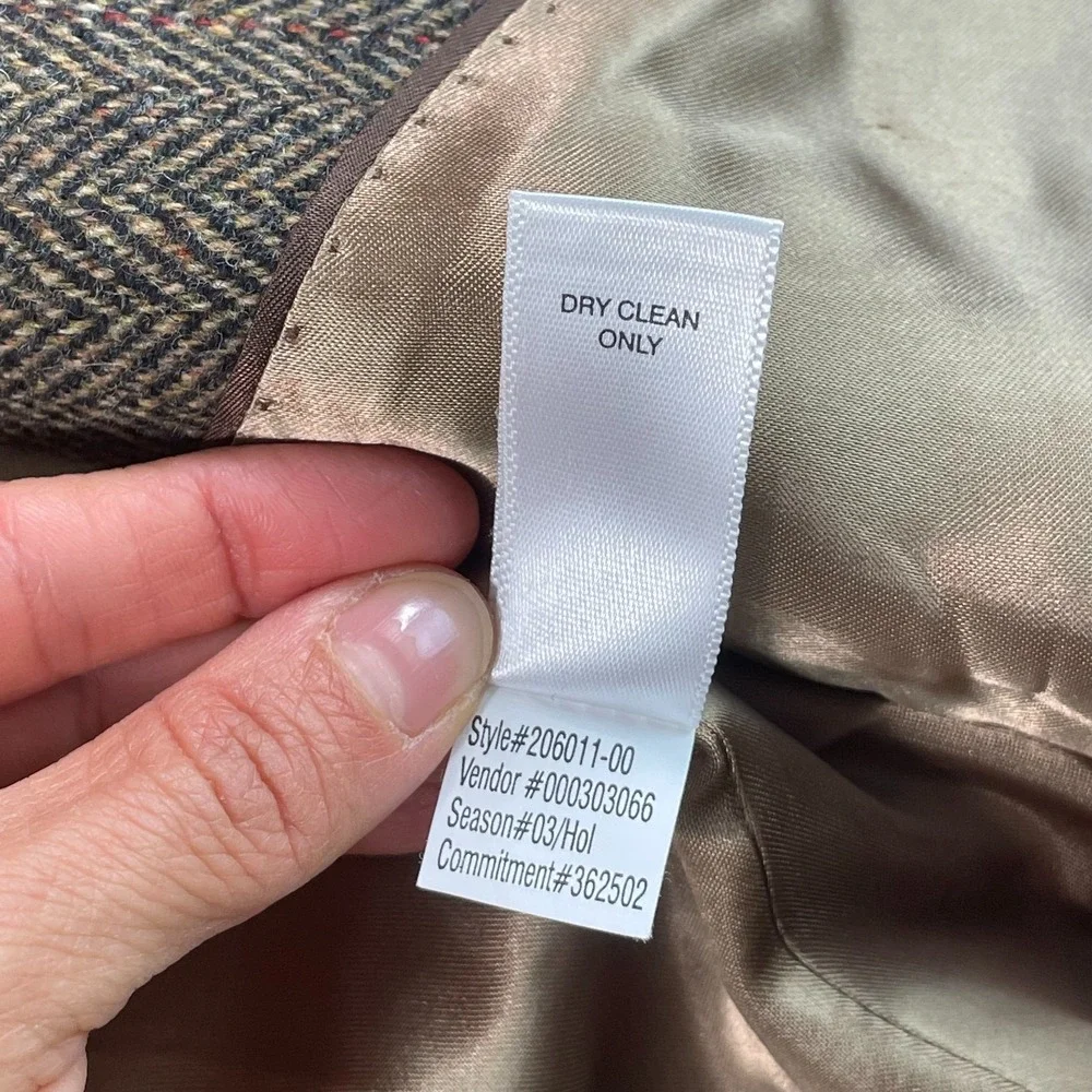 BANANA REPUBLIC Blazer Sport Coat Jacket Men 40R Brown Wool Herringbone Office‎